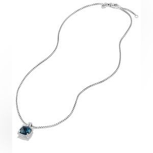 David Yurman Châtelaine Small Pavé Bevil Necklace with Diamonds